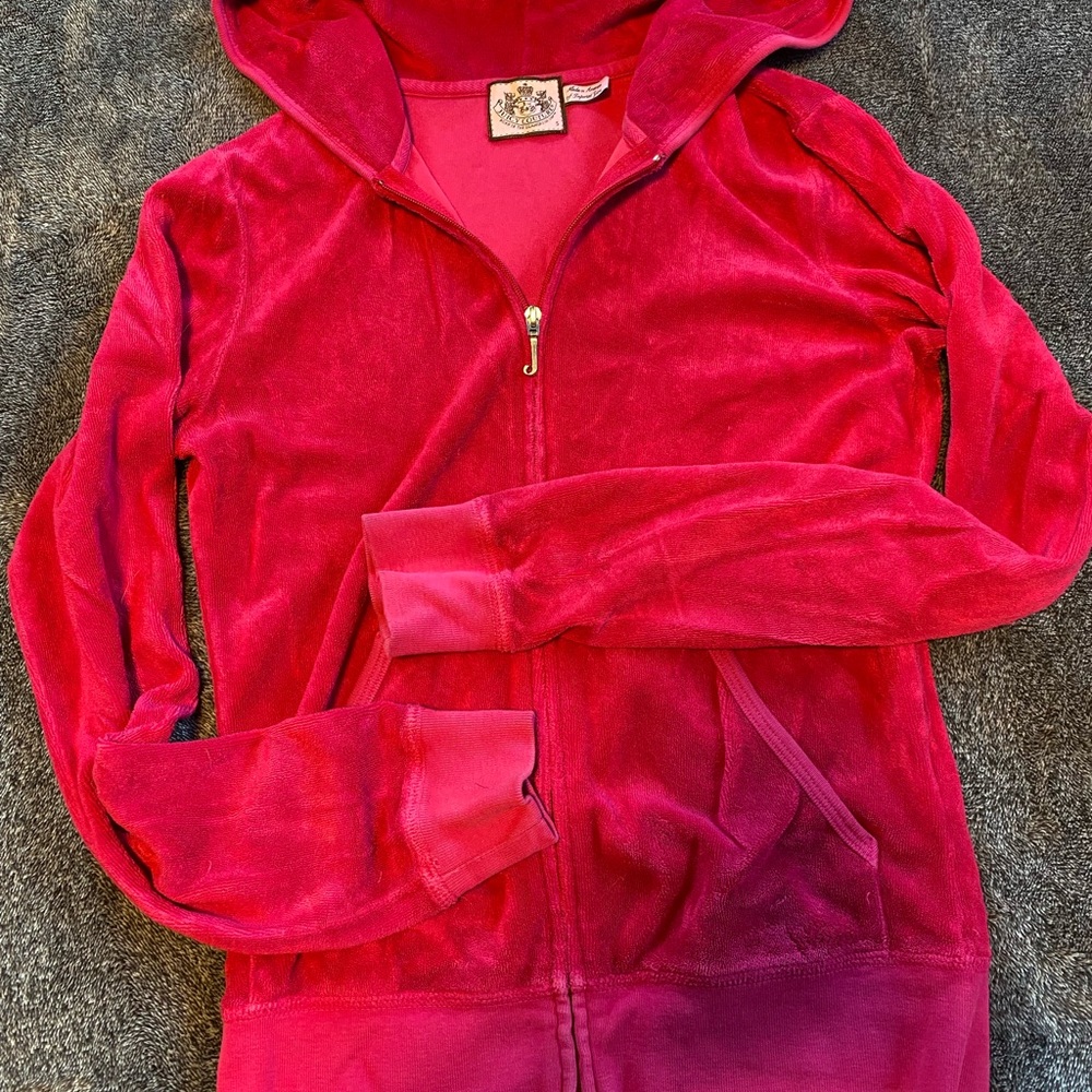 Hot pink Juicy Couture zip up